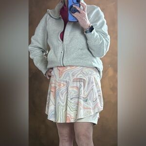 Old Navy Pastel Marble-Print Circle Skirt